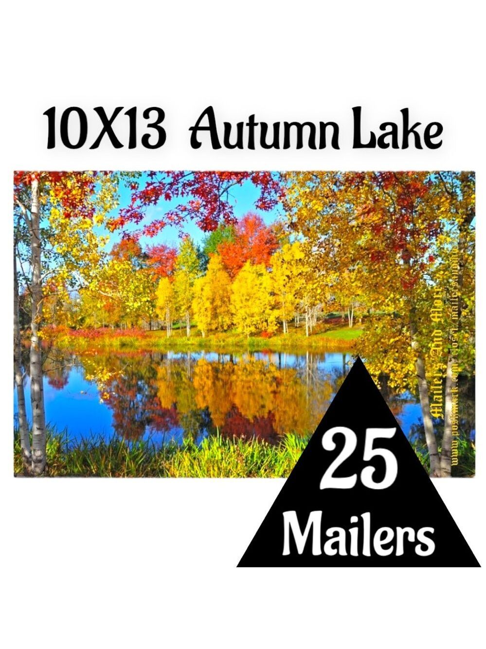 25 10X13 Poly Mailers Autumn Lake Shipping Envelopes PRICE IS FIRM Fall - Picture 7 of 9